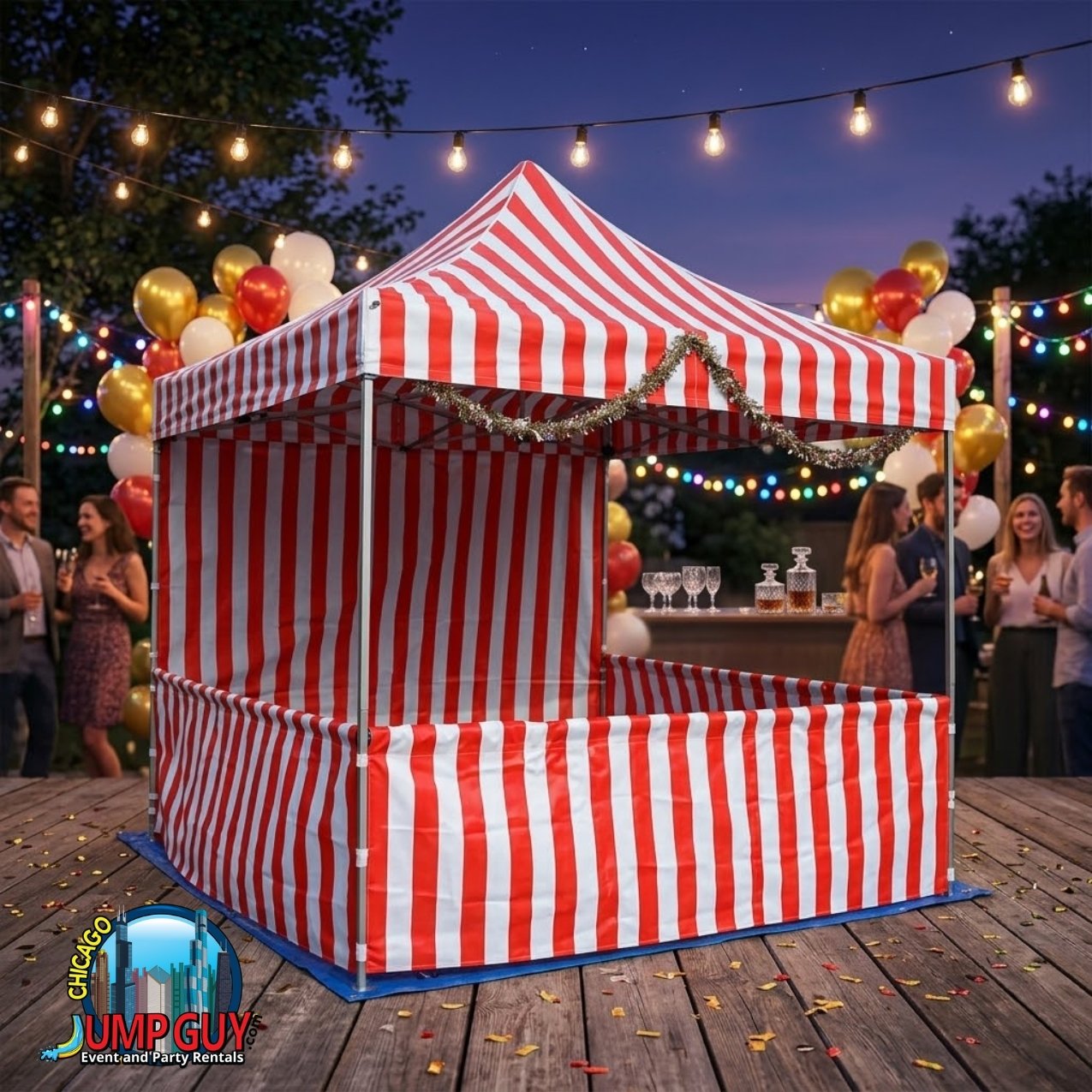 X Carnival Tent Booth rental in Hoffman Estates, IL (60169/60192) by Jump Guy Party Rentals